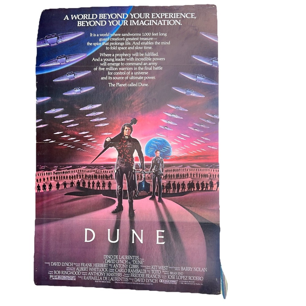 Dune‎ 1984 David Lynch Movie Poster - VIDEO STORE DISPLAY STANDEE 57" Tall